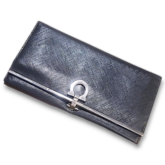 Salvatore Ferragamo Authentic Leather Long Wallet - Picture 2 of 16